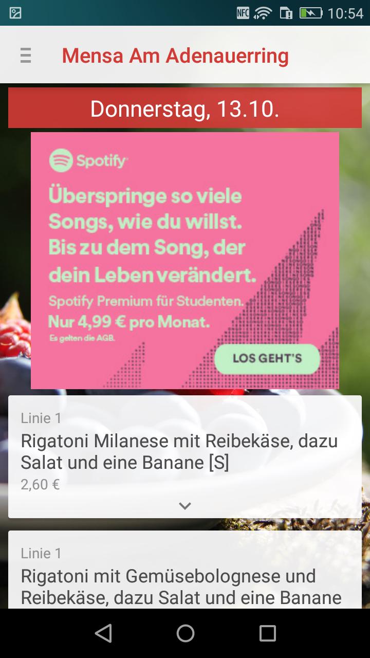 Kampagnenmotiv einer Studicluster-Referenz: Spotify